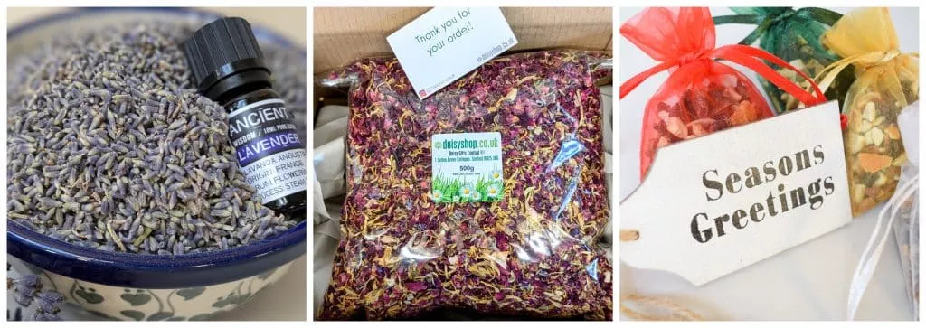 natural christmas gift idea handmade potpourri